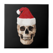 Santa Claus Skull - Kerstmis is dood Tegeltje (Voorkant)