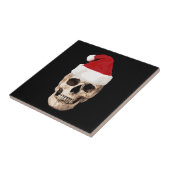 Santa Claus Skull - Kerstmis is dood Tegeltje (Zijkant)