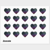 Santa claus slee hart sticker (Vel)