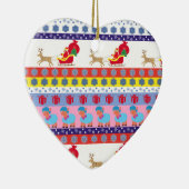 Santa Claus sleigh Keramisch Ornament (Rechts)
