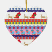 Santa Claus sleigh Keramisch Ornament (Voorkant)