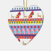 Santa Claus sleigh Keramisch Ornament (Links)