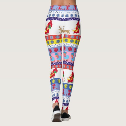 Santa Claus sleigh Leggings (Achterkant)