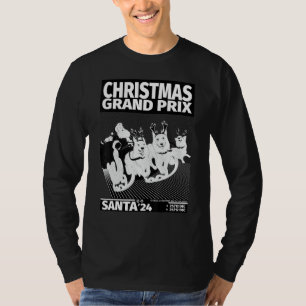 Santa Claus Sleigh Racing Xmas Motor Sport A T-shirt