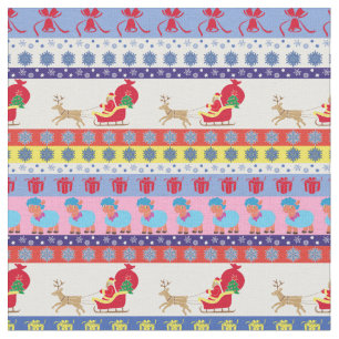 Santa Claus sleigh Stof