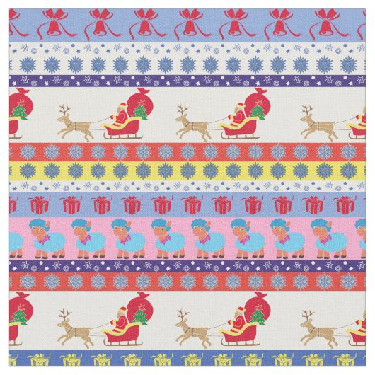 Santa Claus sleigh Stof (Close Up)