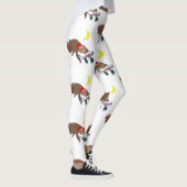 santa claus sloth kerst leggings (Rechts)
