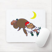 santa claus sloth kerst muismat (Met muis)