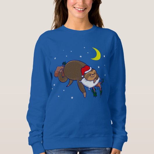 santa claus sloth kerst trui (Voorkant)