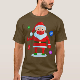 santa claus snowflak , een lelijk kerstmasker t-shirt