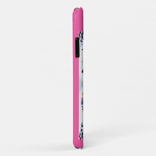 Santa Claus, Snowman Merry Kerstfeestdag Case-Mate iPhone Case (Achterkant/rechts)