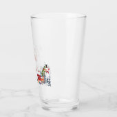 Santa Claus, Snowman Merry Kerstfeestdag Glas (Links)