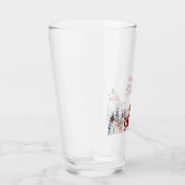 Santa Claus, Snowman Merry Kerstfeestdag Glas (Rechts)