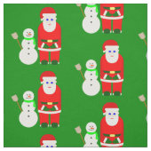 santa claus snowman schattig stof (Swatch)