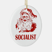 Santa Claus - Socialist Keramisch Ornament (Rechts)