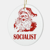 Santa Claus - Socialist Keramisch Ornament (Links)