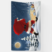Santa Claus Spandoek (Verticaal)