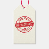 Santa Claus Special Delivery Add Name Cadeaulabel (Voorkant)