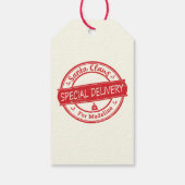Santa Claus Special Delivery Add Name Cadeaulabel (Achterkant)