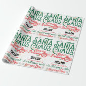 Santa Claus Special Delivery Wrapping Paper Cadeaupapier (Uitgerold)