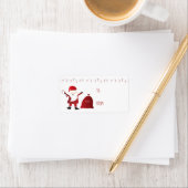 Santa Claus Speelgoed Bag Candy Canes Etiket (Insitu)