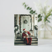 Santa Claus-speelmuziek Briefkaart (Staand voorkant)