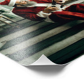 Santa Claus-speelmuziek Foto Afdruk (Hoek)