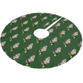 Santa Claus-speelsaxophone Kerstboom Rok (Gekanteld)