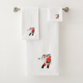Santa Claus speelt golf Bad Handdoek (Insitu)