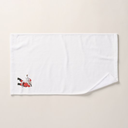 Santa Claus speelt golf Bad Handdoek (Handdoek)