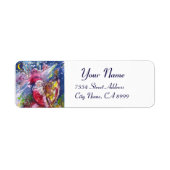 SANTA CLAUS SPEELT HARP IN HET MOONLIGHT ETIKET (Voorkant)