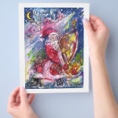 SANTA CLAUS SPEELT HARP IN HET MOONLIGHT FLYER (Hand)