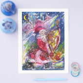 SANTA CLAUS SPEELT HARP IN HET MOONLIGHT FLYER (Enkel)