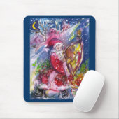 SANTA CLAUS SPEELT HARP IN HET MOONLIGHT MUISMAT (Met muis)
