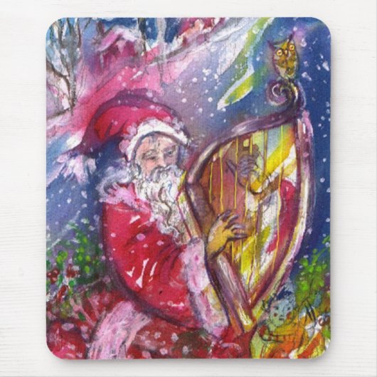 SANTA CLAUS SPEELT HARP IN HET MOONLIGHT MUISMAT (Voorkant)