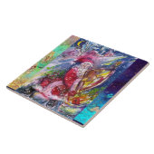 SANTA CLAUS SPEELT HARP IN HET MOONLIGHT TEGELTJE (Zijkant)