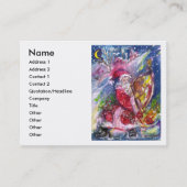 SANTA CLAUS SPEELT HARP IN HET MOONLIGHT VISITEKAARTJE (Voorkant)