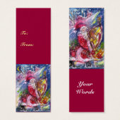 SANTA CLAUS SPEELT HARP IN MOONLIGHT kerst Mini Visitekaartjes (Voorkant /achterkant)