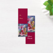 SANTA CLAUS SPEELT HARP IN MOONLIGHT kerst Mini Visitekaartjes (Bureau)