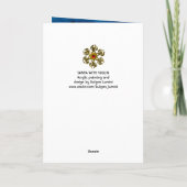 SANTA CLAUS SPEELT VIOLIN-kerstkroon Feestdagen Kaart (Achterkant)