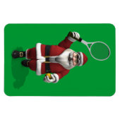 Santa Claus-speltennis Magneet (Horizontaal)