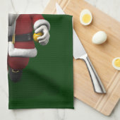 Santa Claus-speltennis Theedoek (Quarter Fold)