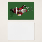 Santa Claus-speltennis Visitekaartjes (Voorkant /achterkant)