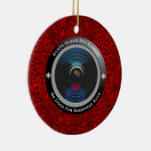 Santa Claus Spy Camera Keramisch Ornament (Rechts)