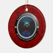 Santa Claus Spy Camera Keramisch Ornament (Links)