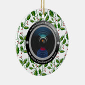 Santa Claus Spy Camera Keramisch Ornament (Rechts)
