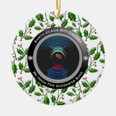 Santa Claus Spy Camera Keramisch Ornament (Voorkant)