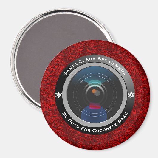 Santa Claus Spy Camera Magneet (Voorkant / Achterkant)