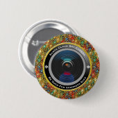 Santa Claus Spy Camera Ronde Button 5,7 Cm (Voorkant /achterkant)