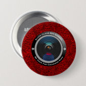 Santa Claus Spy Camera Ronde Button 7,6 Cm (Voorkant /achterkant)